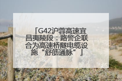 G42沪蓉高速宜昌夷陵段：路警企联合为高速桥隧电缆设施“舒筋通脉”