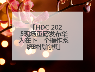 HDC 2025现场重磅发布华为在下一个操作系统时代的棋
