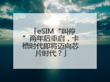 eSIM“叫停”两年后重启，卡槽时代即将迈向芯片时代？